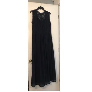 Maxi dark blue dress